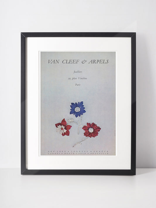 VAN CLEEF & ARPELS 1965 Vintage Advertisement 1960s Jewelry Ad