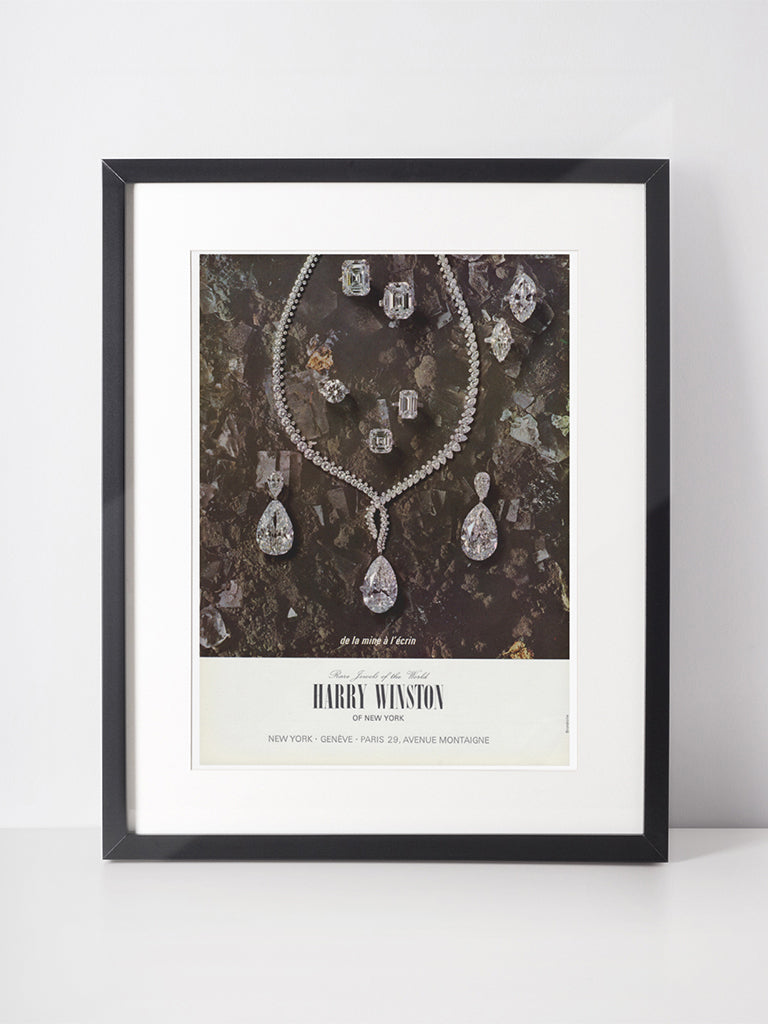 HARRY WINSTON 1965 Vintage Advertisement 1960s Jewelry Ad