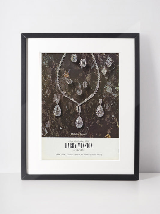 HARRY WINSTON 1965 Vintage Advertisement 1960s Jewelry Ad