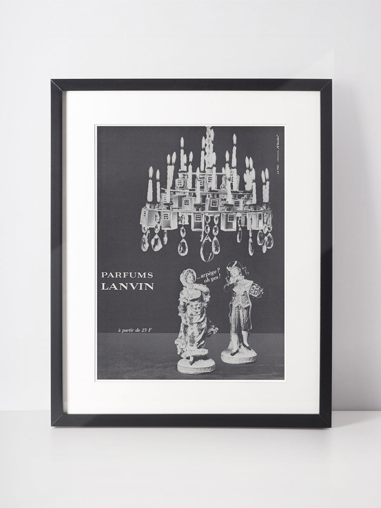 LANVIN 1965 Vintage Advertisement 1960s Arpège Perfume Print Ad
