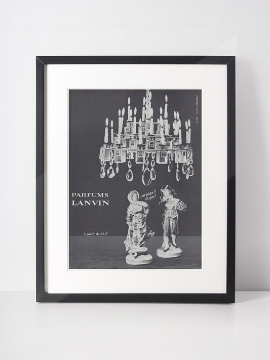 LANVIN 1965 Vintage Advertisement 1960s Arpège Perfume Print Ad
