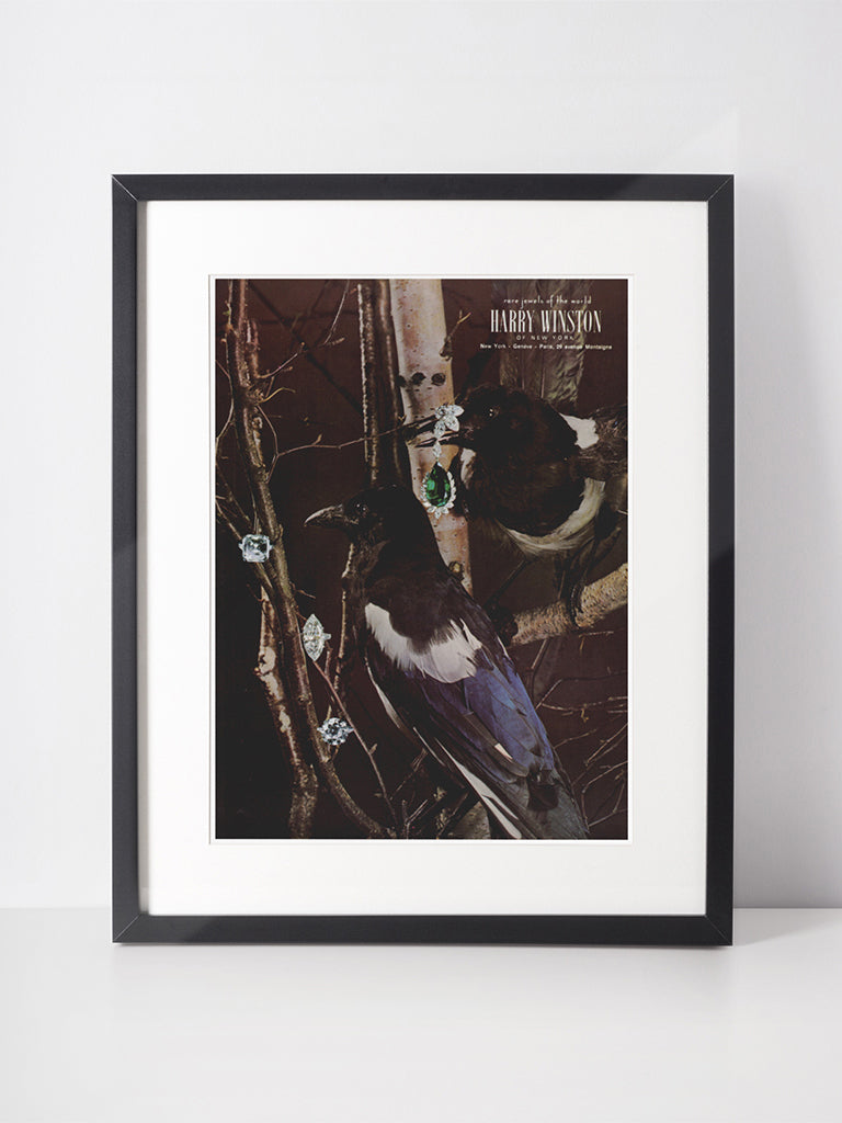 HARRY WINSTON 1966 Vintage Advertisement 1960s Jewelry Ad