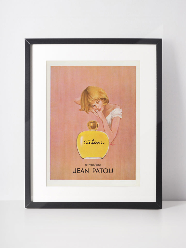 JEAN PATOU 1966 Vintage Advertisement 1960s Perfume Ad Câline