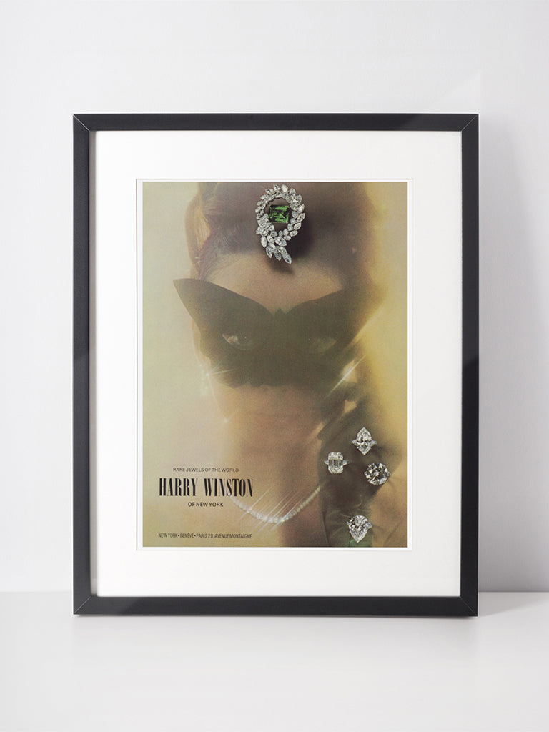 HARRY WINSTON 1969 Vintage Advertisement 1960s Jewelry Ad