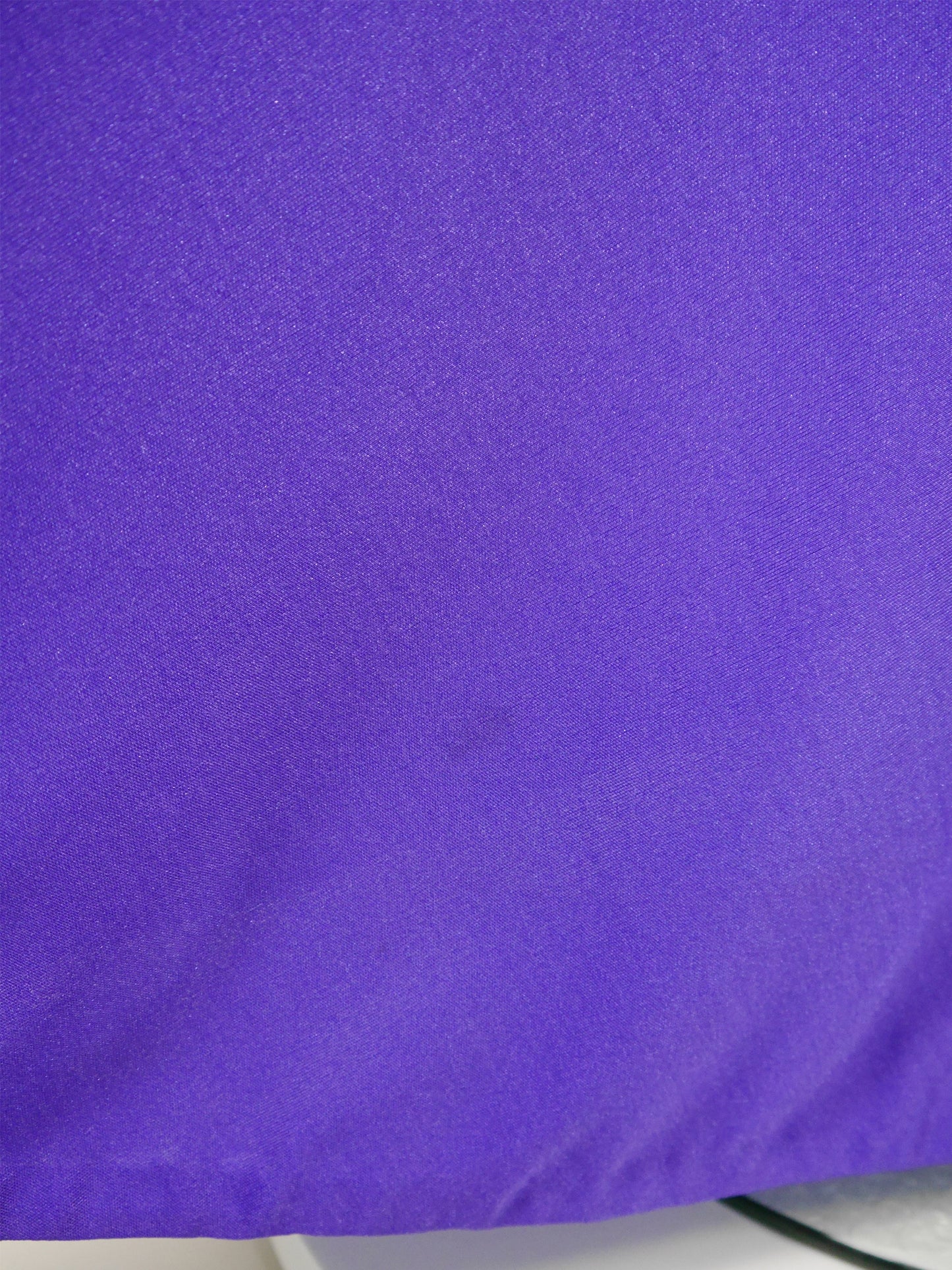 LORIS AZZARO 1970s Vintage Purple Crochet Chainmail Maxi Evening Gown Size S