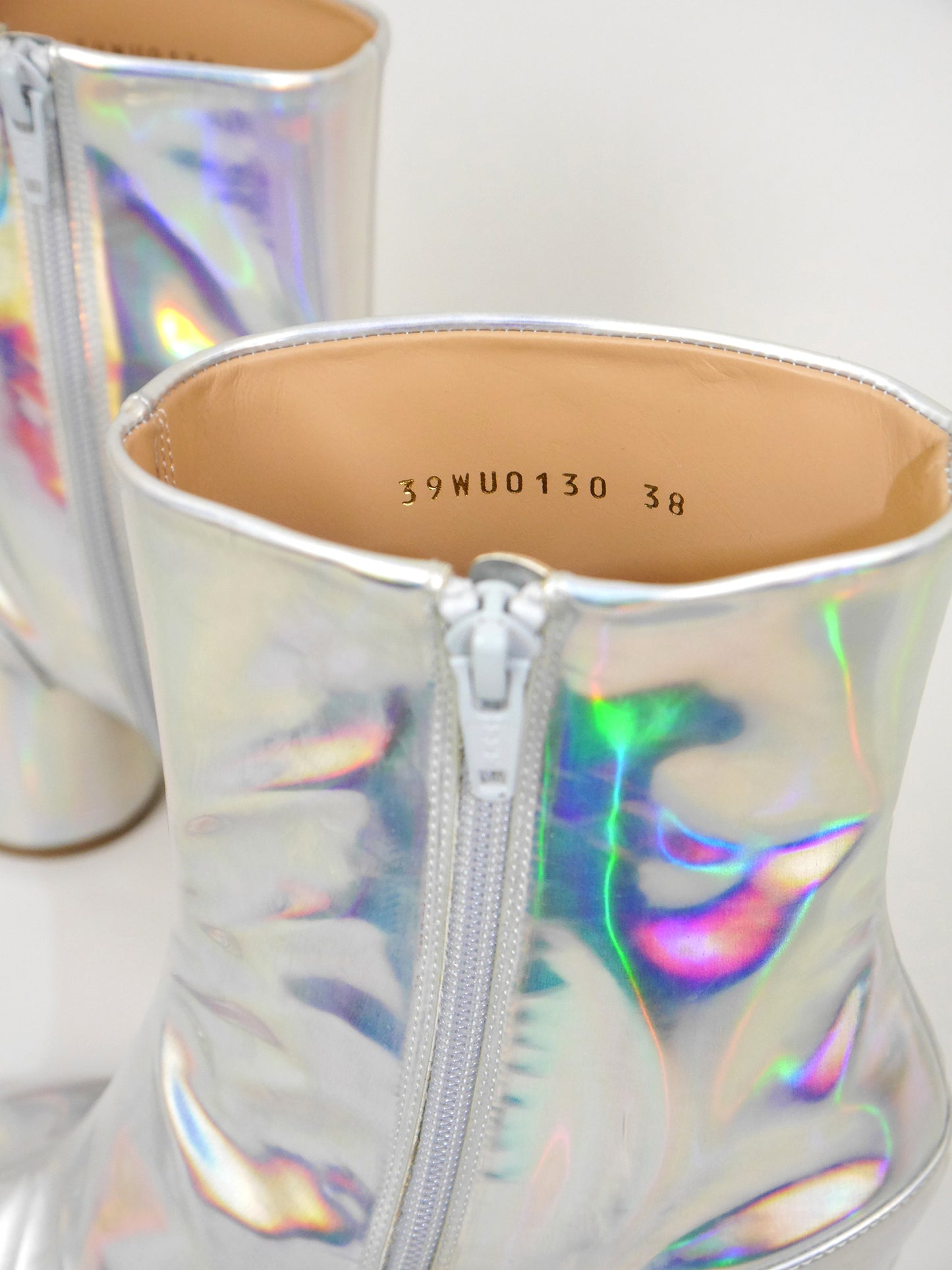 MAISON MARTIN MARGIELA Fall 2018 Vintage Holographic Tabi Boots EU 38