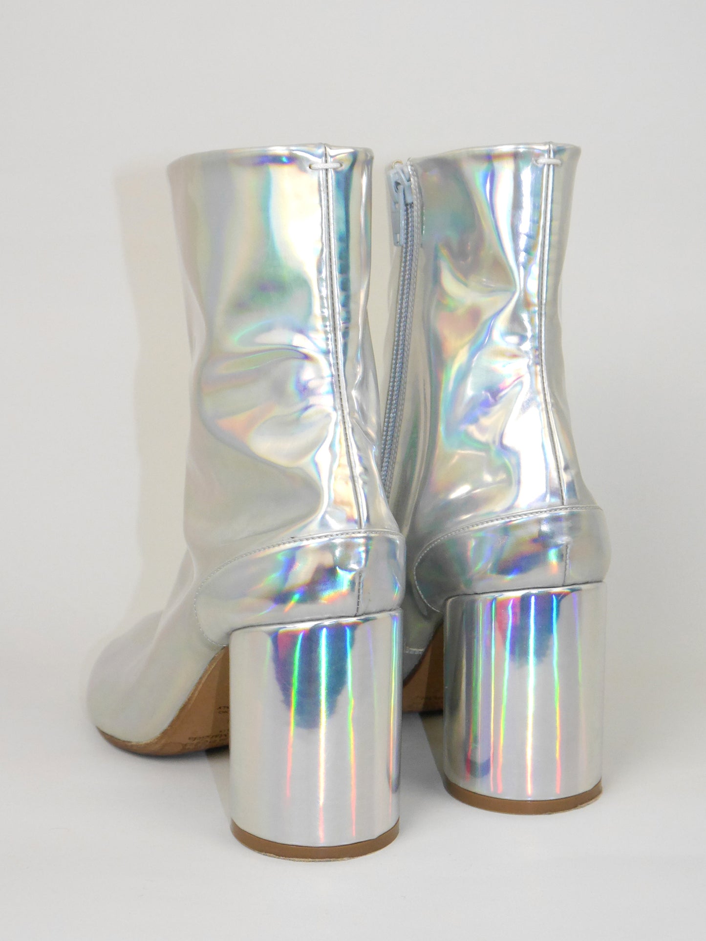 MAISON MARTIN MARGIELA Fall 2018 Vintage Holographic Tabi Boots EU 38