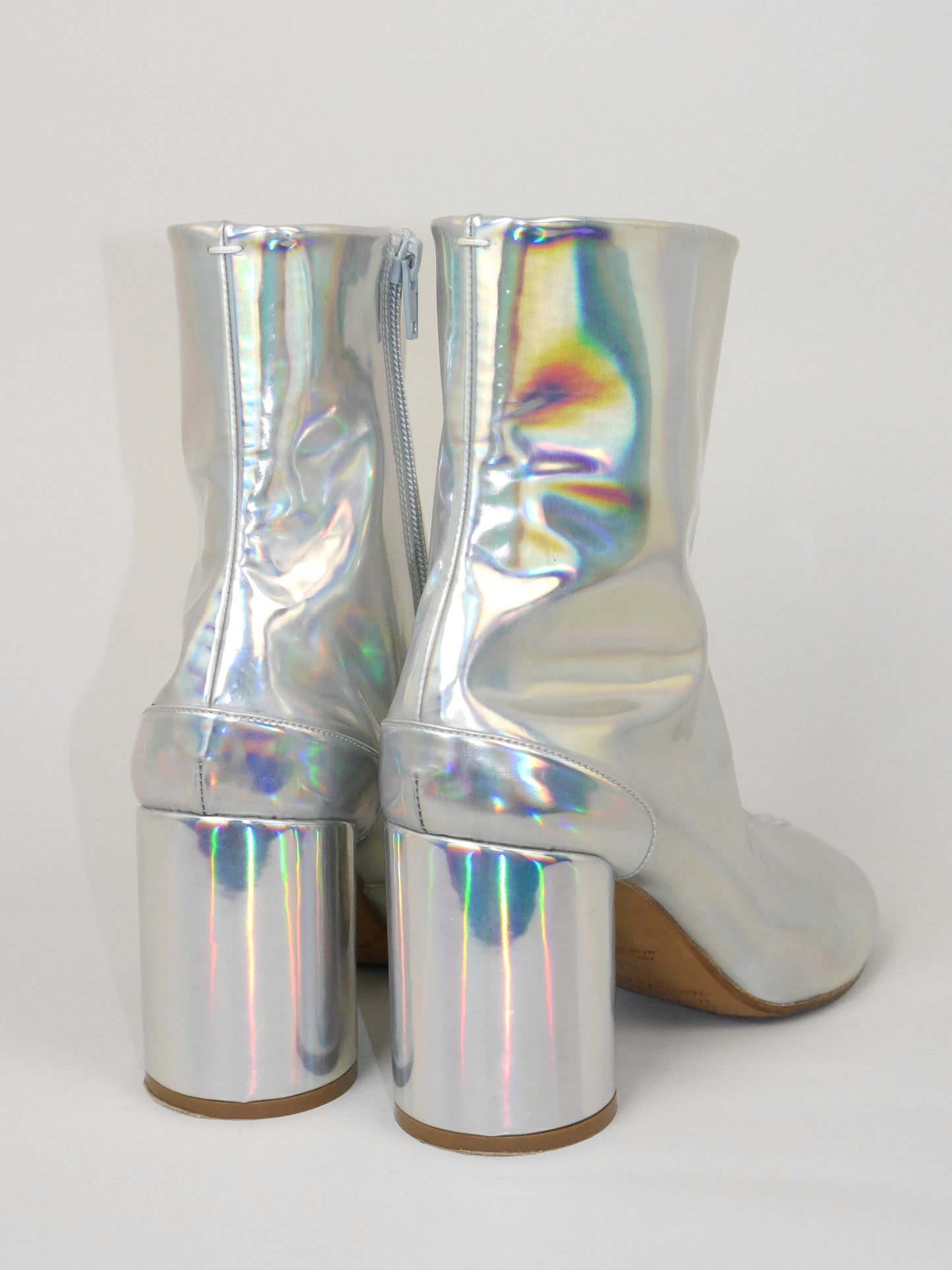 MAISON MARTIN MARGIELA Fall 2018 Vintage Holographic Tabi Boots EU 38