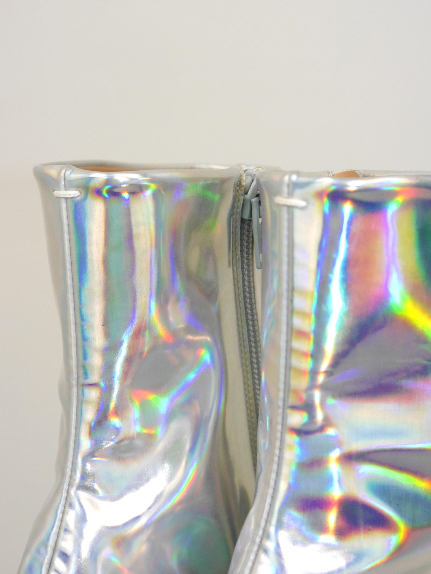 MAISON MARTIN MARGIELA Fall 2018 Vintage Holographic Tabi Boots EU 38