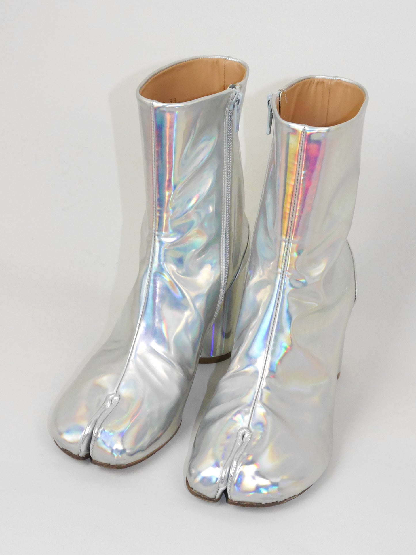 MAISON MARTIN MARGIELA Fall 2018 Vintage Holographic Tabi Boots EU 38