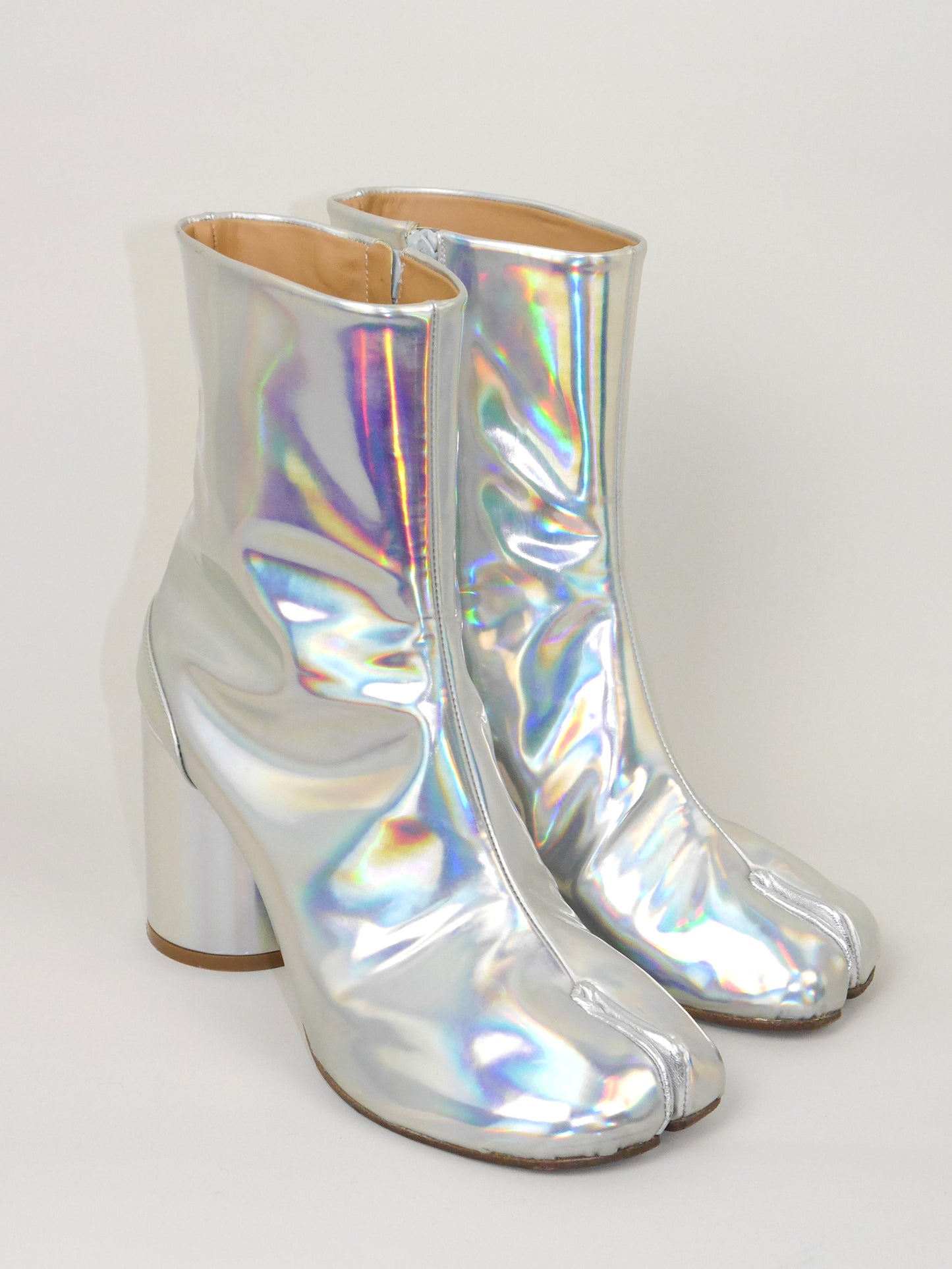 MAISON MARTIN MARGIELA Fall 2018 Vintage Holographic Tabi Boots EU 38