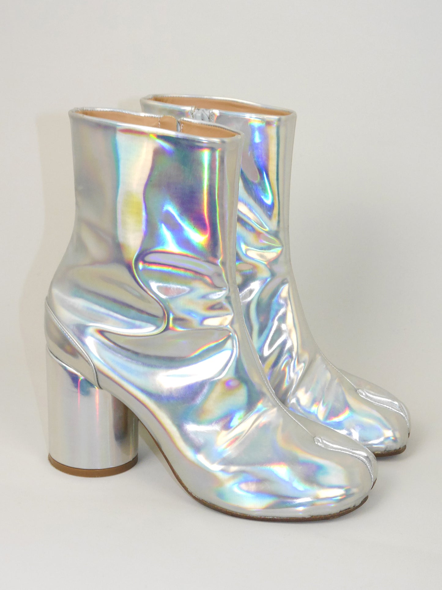 MAISON MARTIN MARGIELA Fall 2018 Vintage Holographic Tabi Boots EU 38