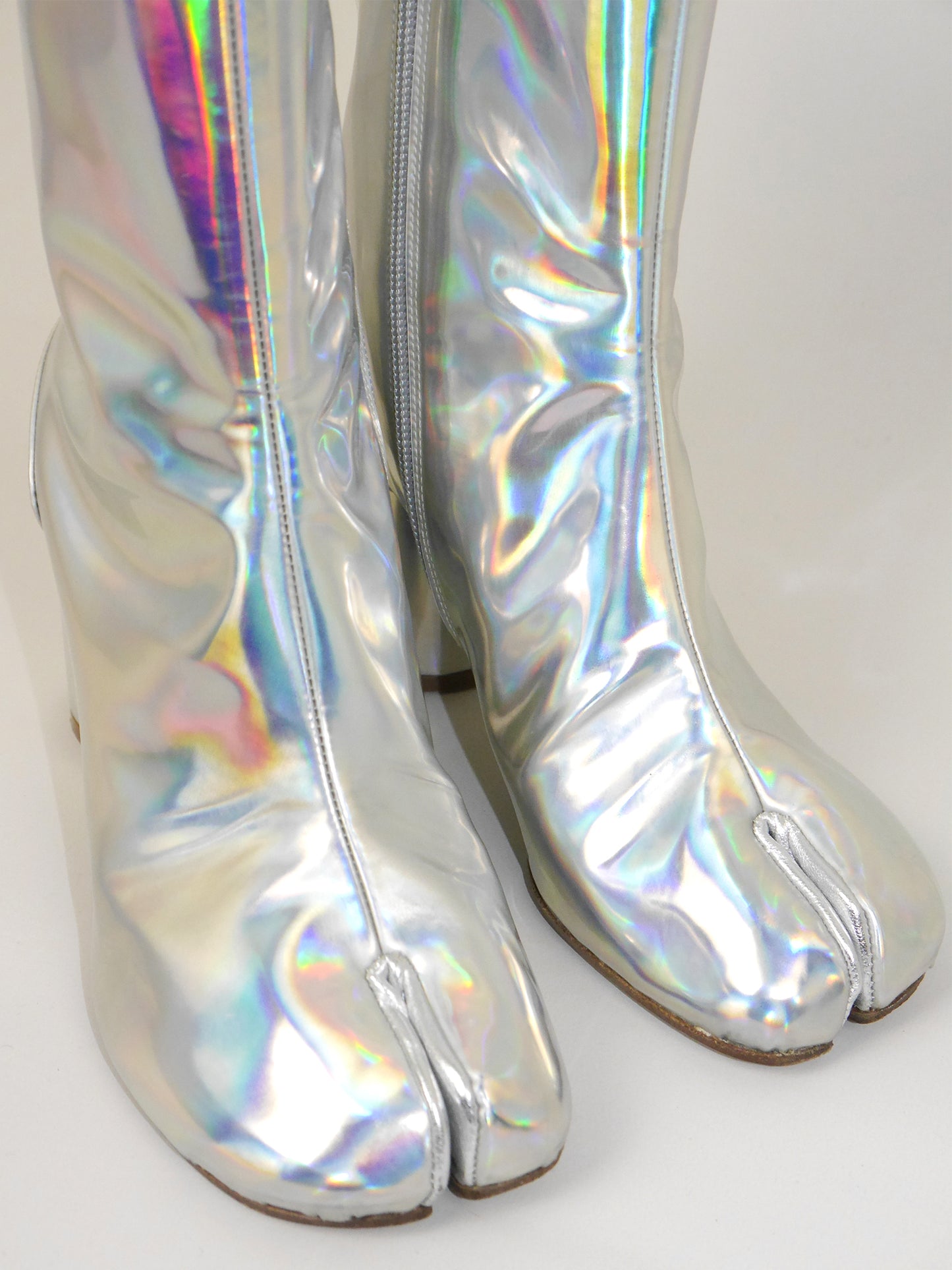 MAISON MARTIN MARGIELA Fall 2018 Vintage Holographic Tabi Boots EU 38