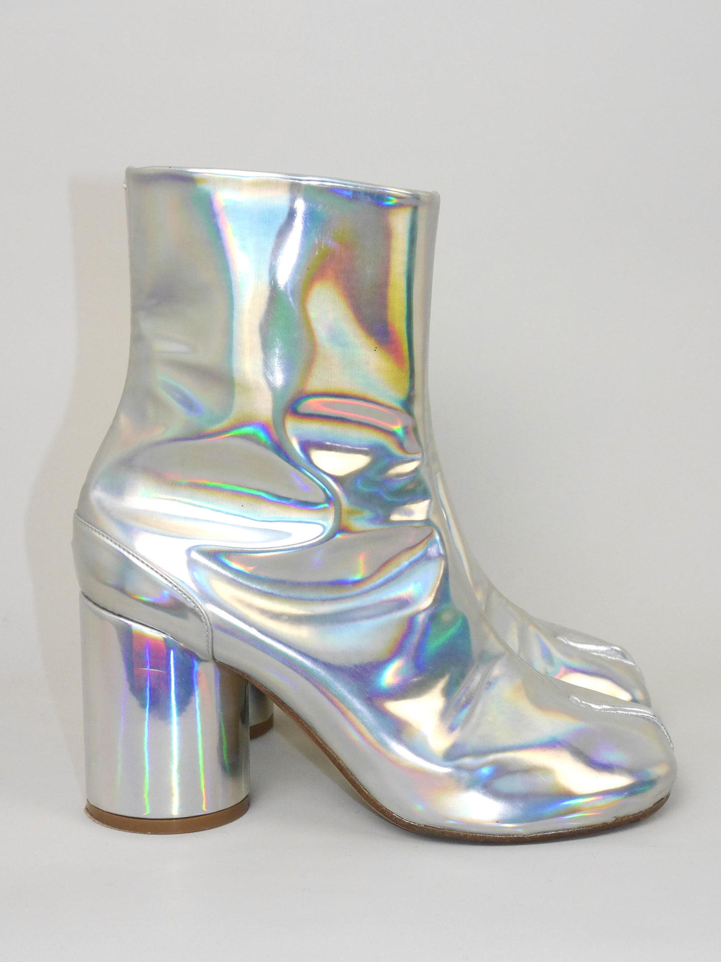 MAISON MARTIN MARGIELA Fall 2018 Vintage Holographic Tabi Boots EU 38