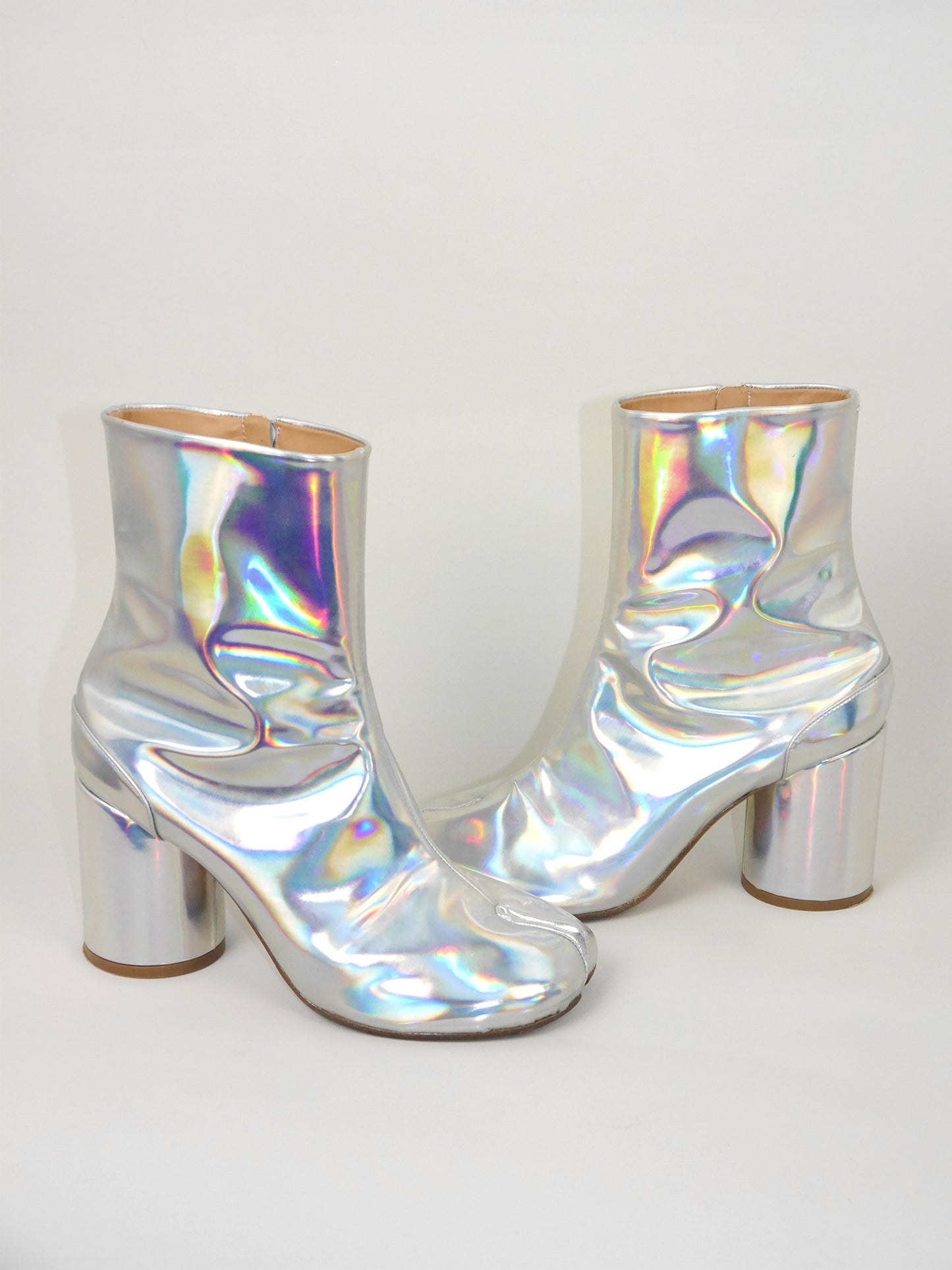 MAISON MARTIN MARGIELA Fall 2018 Vintage Holographic Tabi Boots EU 38
