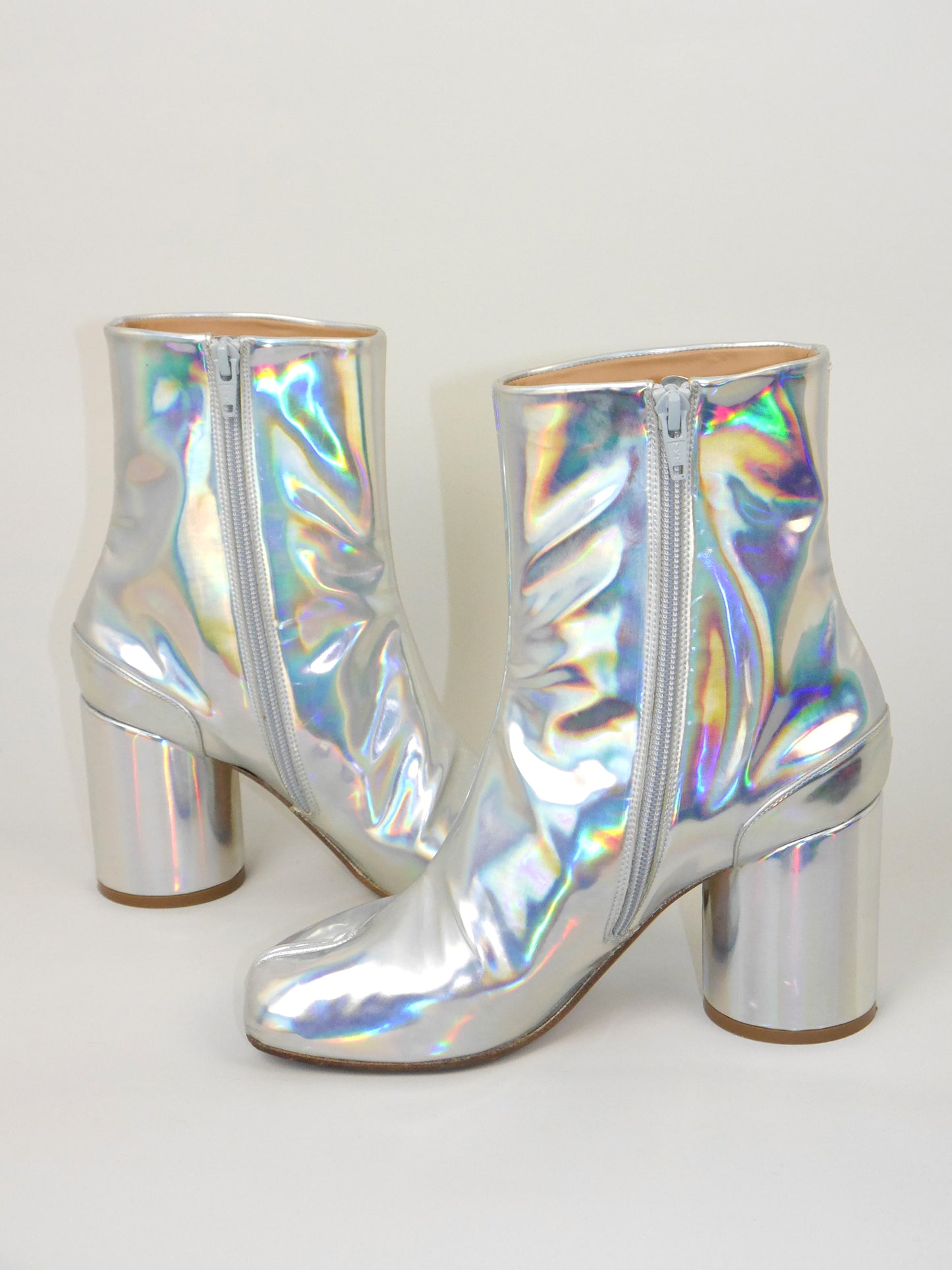 MAISON MARTIN MARGIELA Fall 2018 Vintage Holographic Tabi Boots EU 38