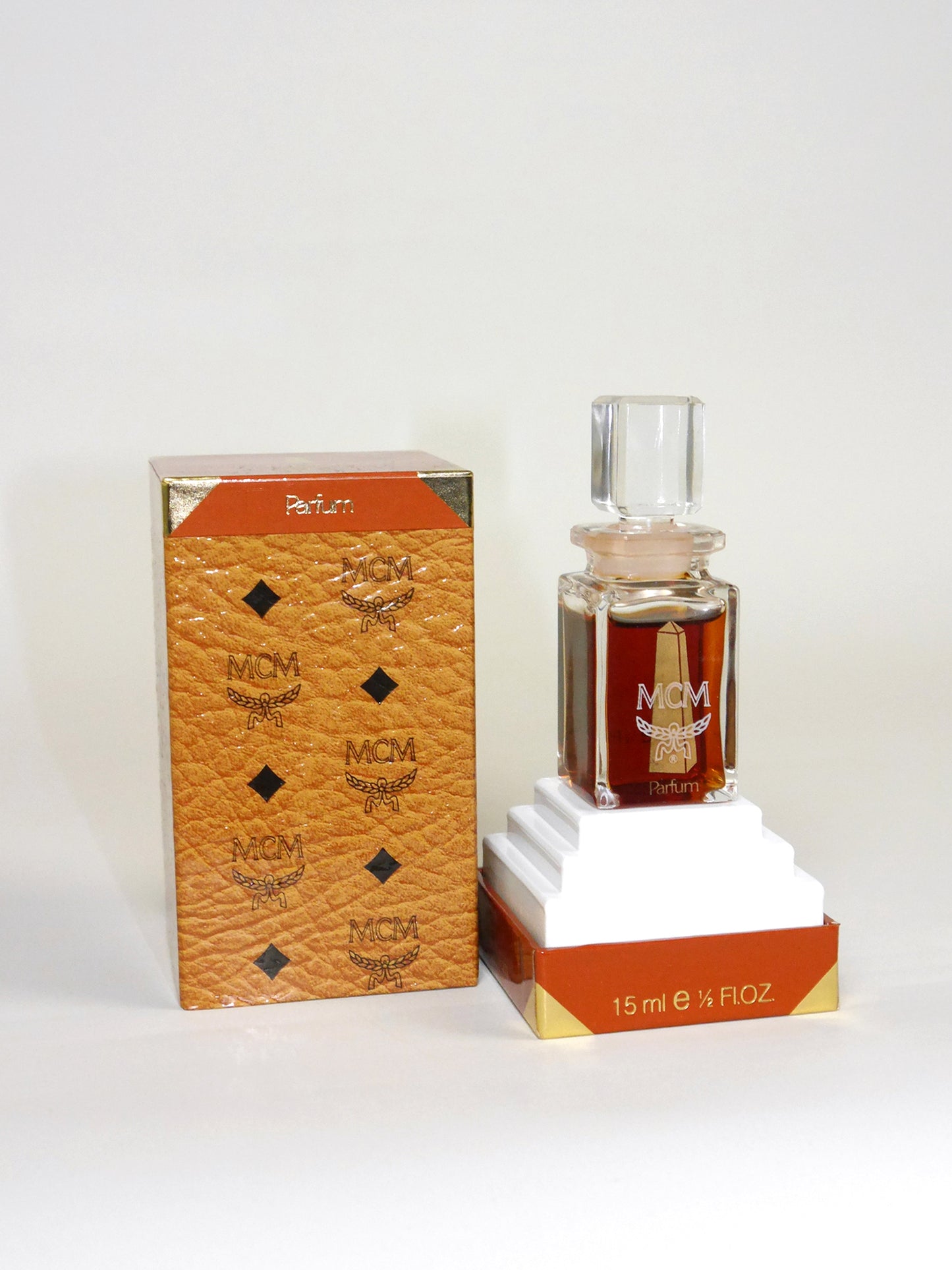 MCM Obelisk (1985) 15 ml Extrait de Parfum 1980s Vintage Pure Perfume First Version w/ Box