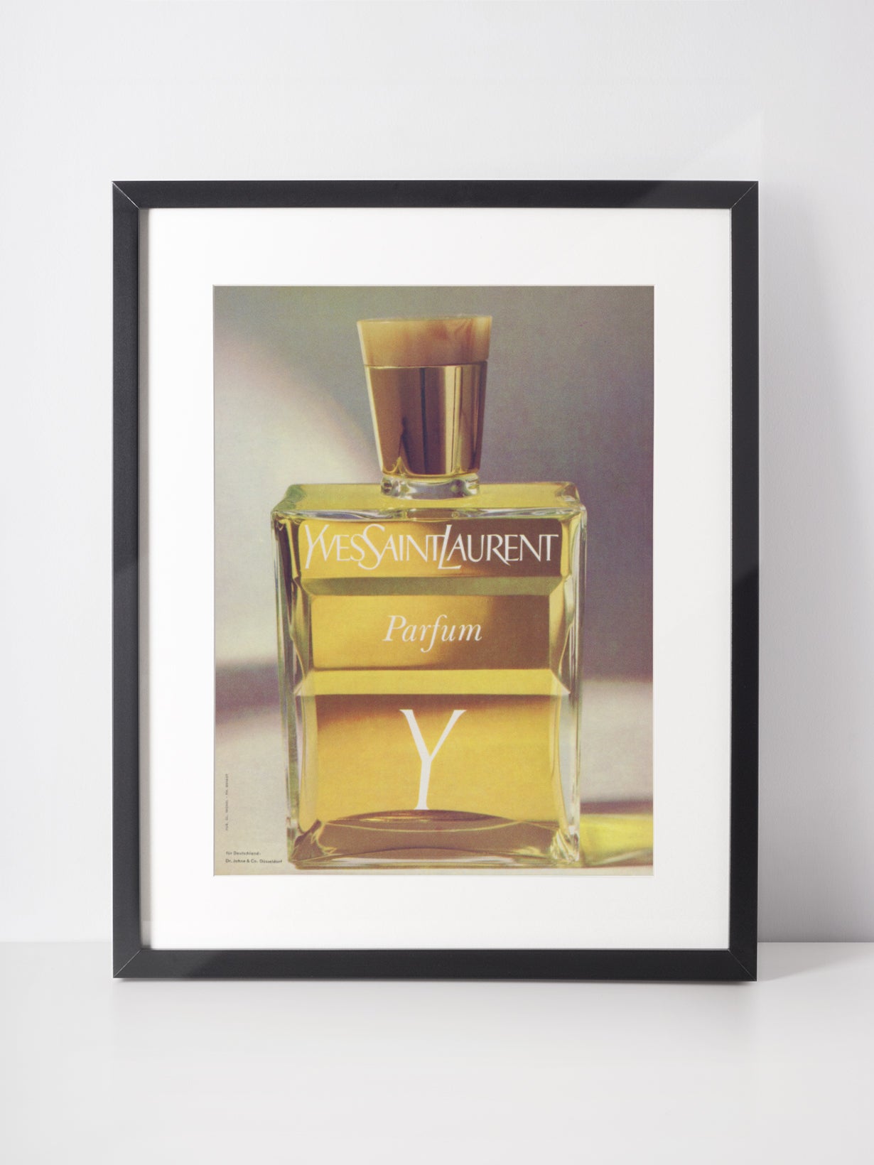 YVES SAINT LAURENT 1966 Y Perfume Vintage Print Advertisement Fragrance Parfum