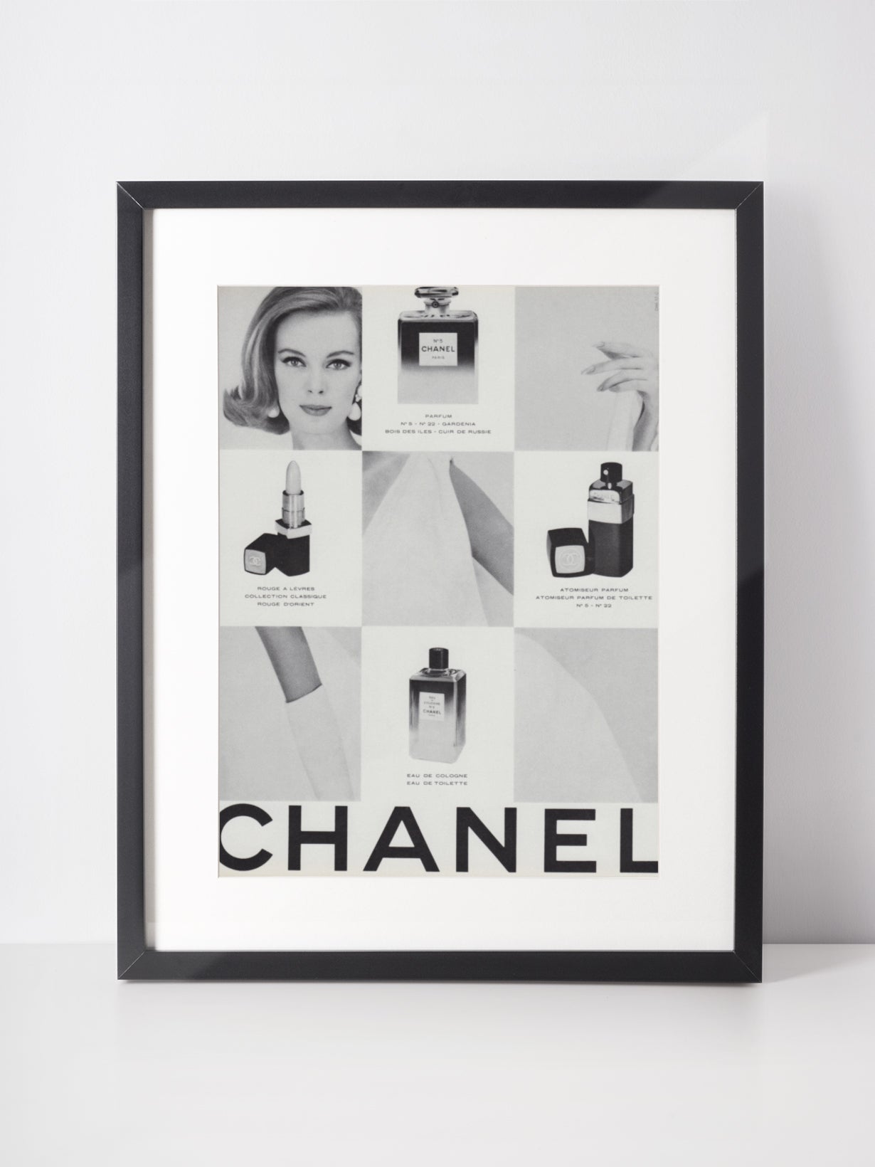 CHANEL 1966 No. 5 Perfume Beauty Vintage Print Advertisement Fragrance Parfum Lipstick