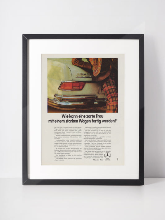 MERCEDES-BENZ 1970 Vintage Print Advertisement 1970s Classic Car Magazine Ad