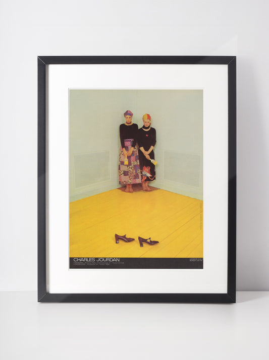 CHARLES JOURDAN 1970 Vintage Print Advertisement 1970s Footwear Shoe Magazine Ad