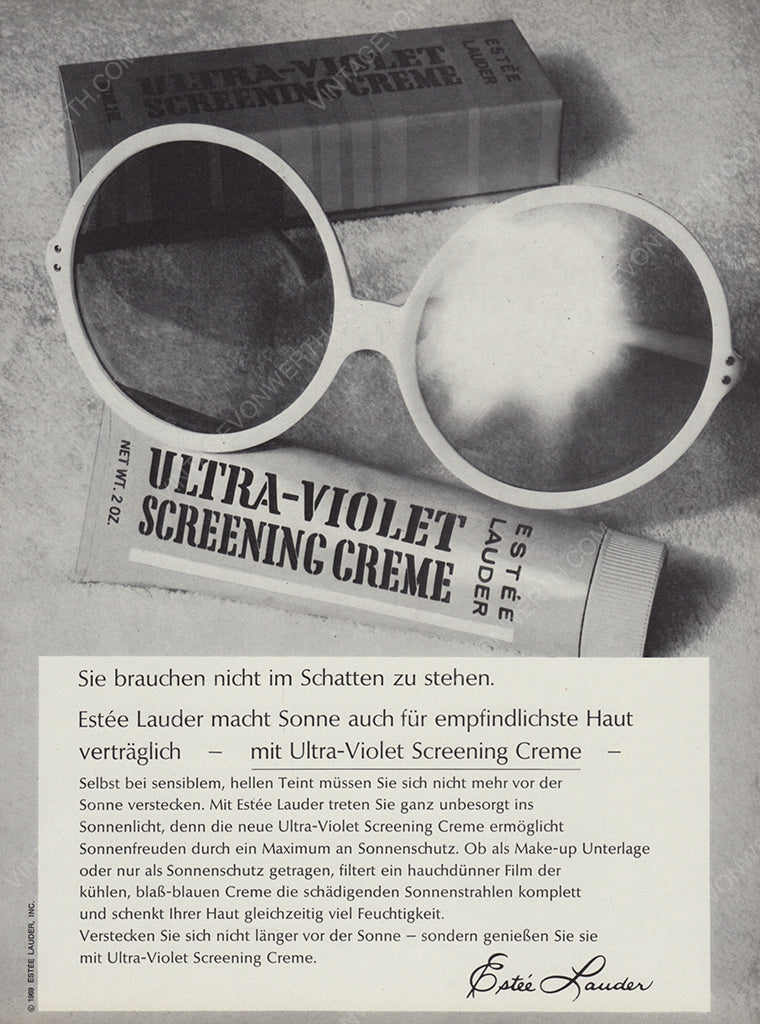 ESTÉE LAUDER 1970 Vintage Print Advertisement 1970s Beauty Cosmetics Magazine Ad