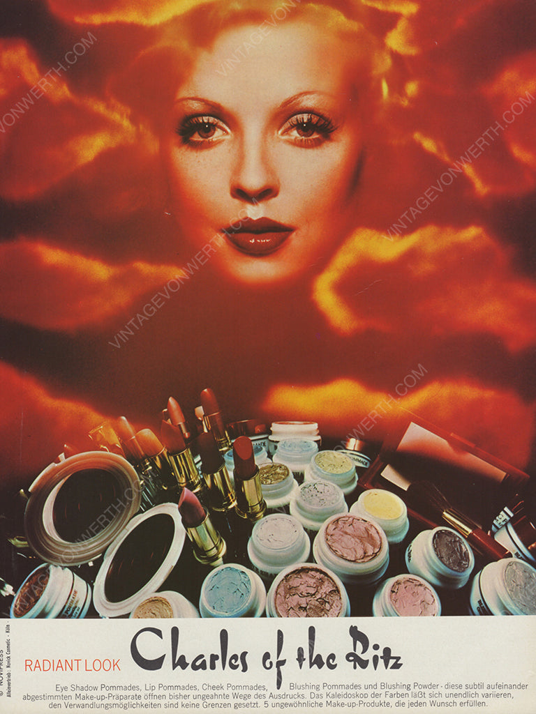 CHARLES OF THE RITZ 1972 Vintage Advertisement 1970s Beauty Print Ad