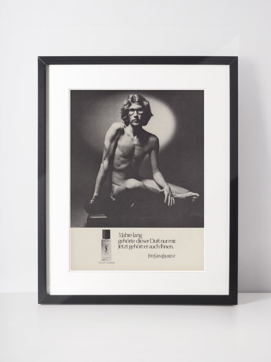 YVES SAINT LAURENT 1972 Perfume Vintage Print Advertisement Magazine Ad