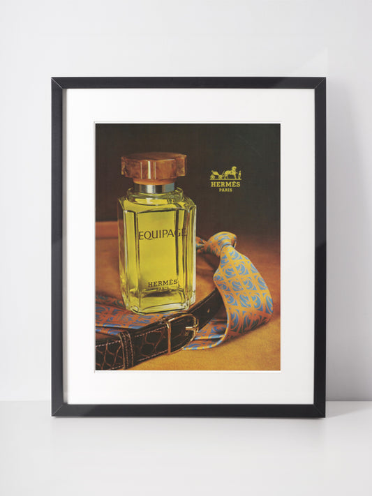 HERMÈS 1972 Vintage Advertisement 1970s Perfume Ad Equipage