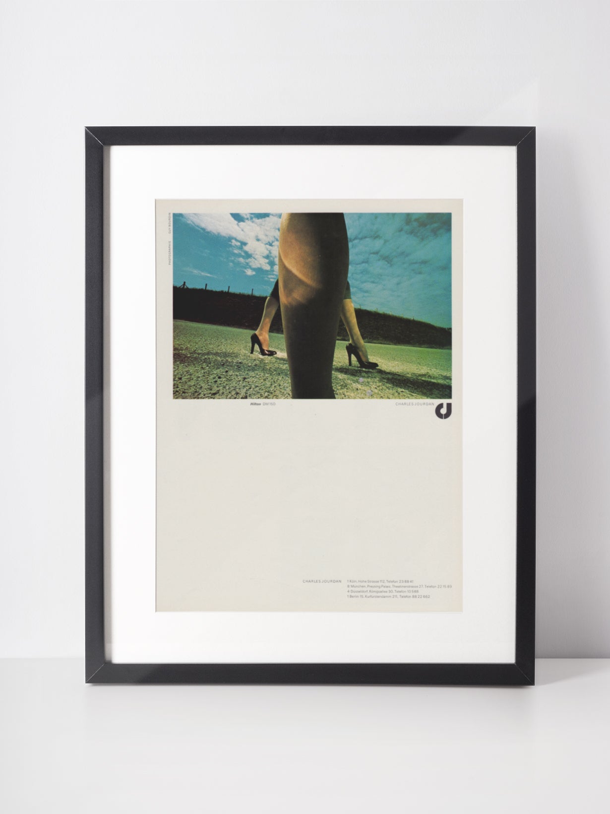 CHARLES JOURDAN 1975 Vintage Print Advertisement 1970s Footwear Shoe Magazine Ad