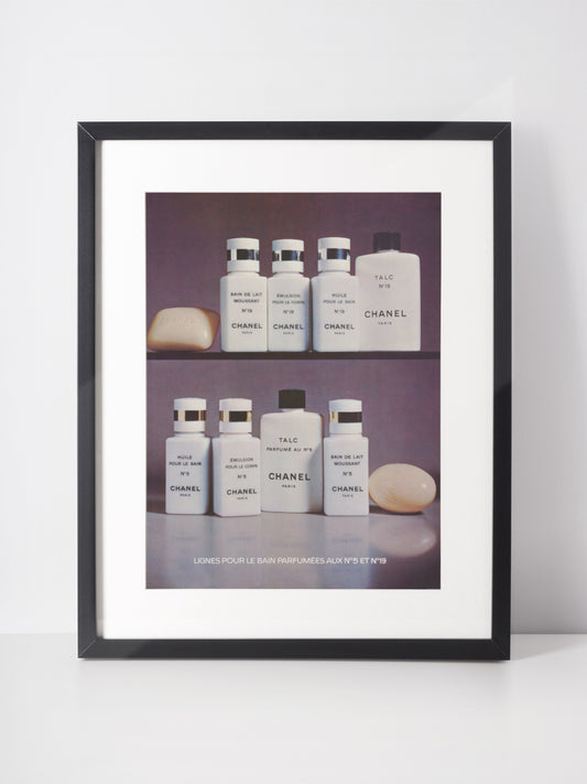 CHANEL 1976 Perfume Skincare Beauty Vintage Print Advertisement No. 5 No. 19