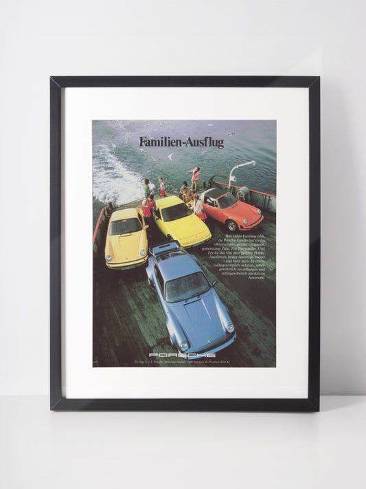 PORSCHE 1976 Vintage Print Advertisement 1970s Classic Car Magazine Ad