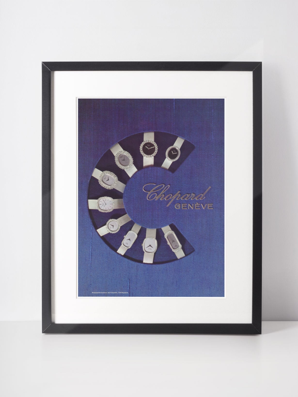 CHOPARD 1976 Vintage Print Advertisement Luxury Watches Magazine Ad