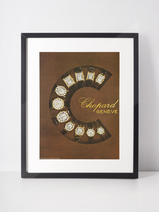 CHOPARD 1977 Vintage Print Advertisement Luxury Watches Magazine Ad