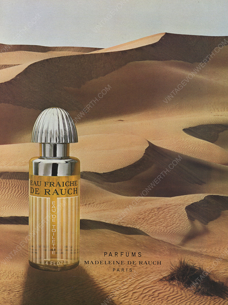 MADELEINE DE RAUCH 1977 Vintage Print Advertisement 1970s Perfume Parfum Magazine Ad