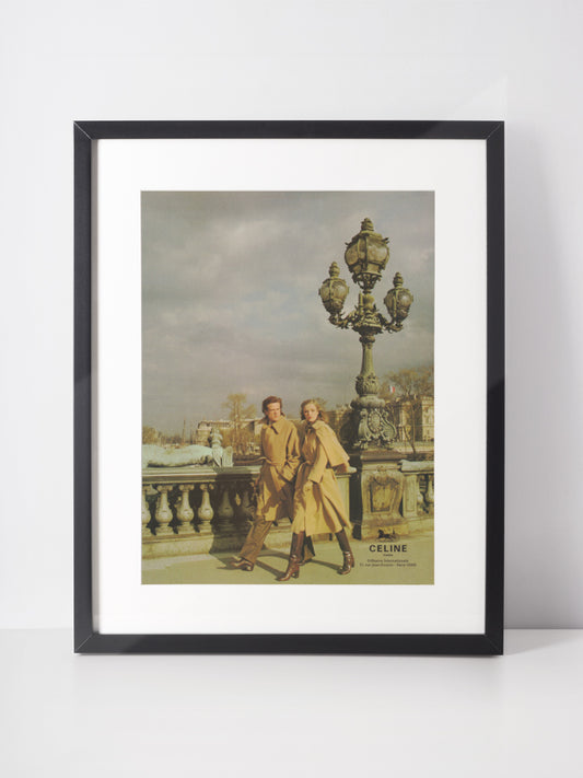 CÉLINE 1977 Fashion Vintage Magazine Print Advertisement