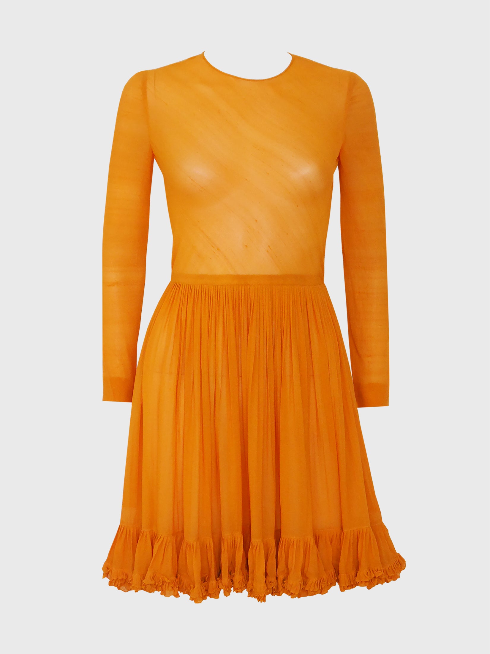 MISS DIOR by CHRISTIAN DIOR 1960s Vintage Silk Dress Orange – VINTAGE VON WERTH