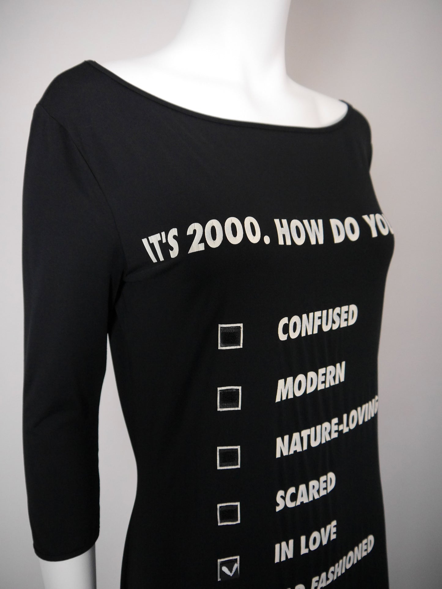 MOSCHINO 1990s 2000s Vintage Millennium Mood Maxi Dress Size L