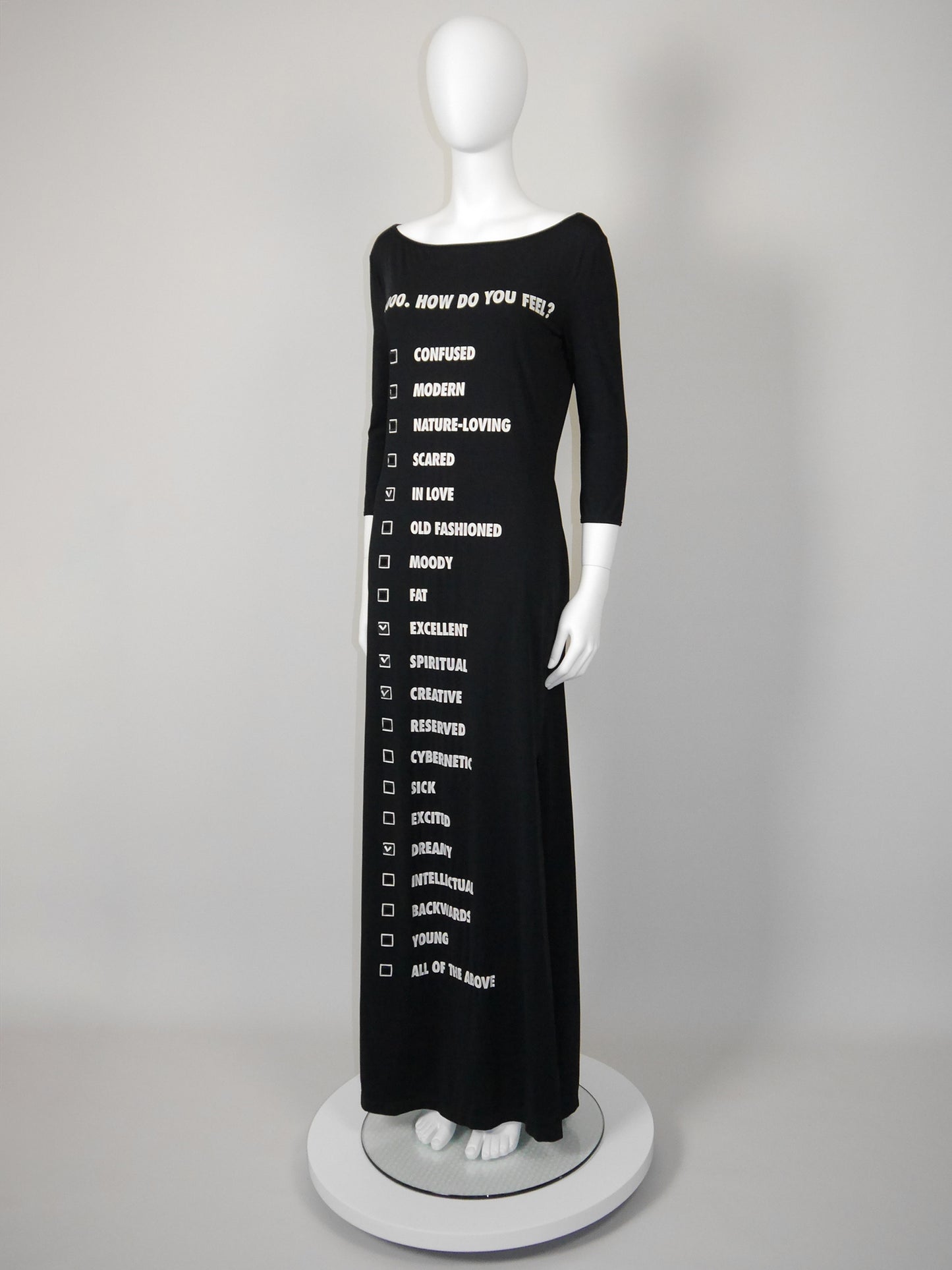 MOSCHINO 1990s 2000s Vintage Millennium Mood Maxi Dress Size L