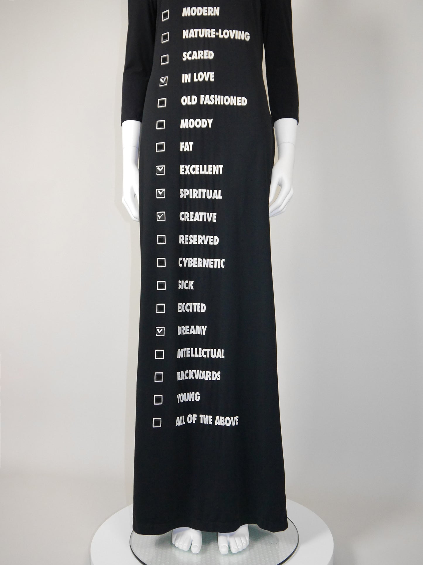 MOSCHINO 1990s 2000s Vintage Millennium Mood Maxi Dress Size L