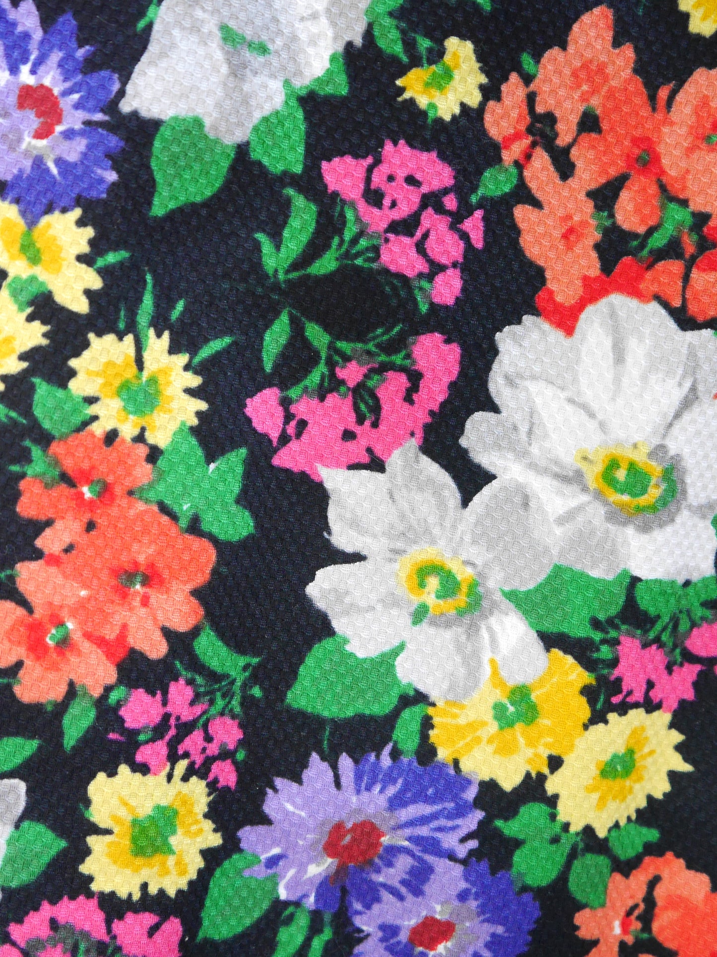 MOSCHINO Couture! 1990s Vintage Floral Long Jacket w/ Jeweled Statement Buttons Size M