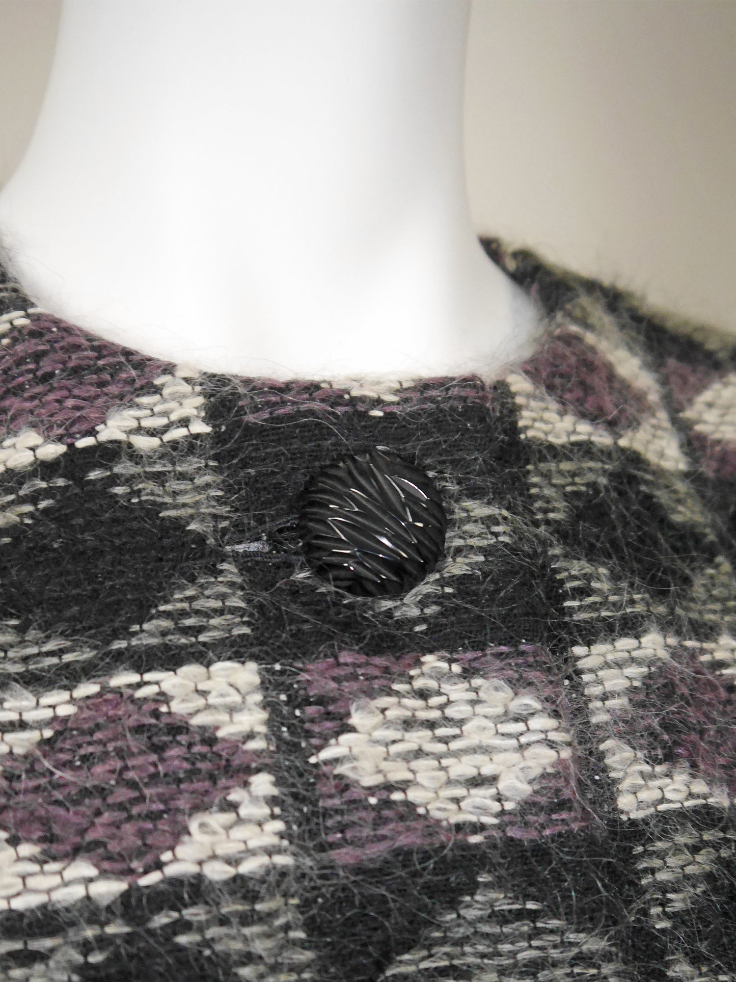 PIERRE BALMAIN Couture 1970s Vintage Fuzzy Wool Jacket & Skirt Suit Size S-M