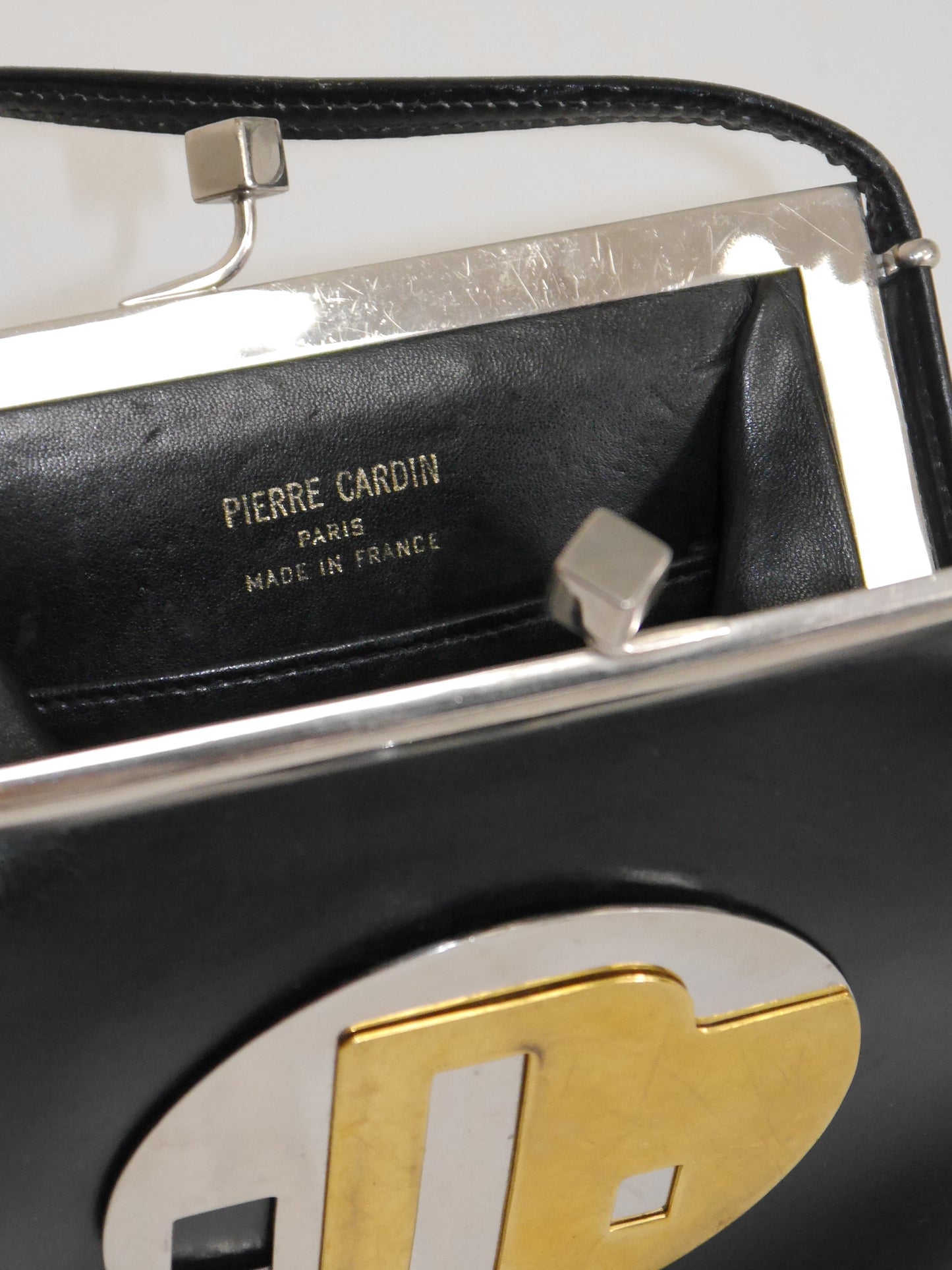 PIERRE CARDIN 1960s Vintage Collectible Space Age Handbag Shoulderbag