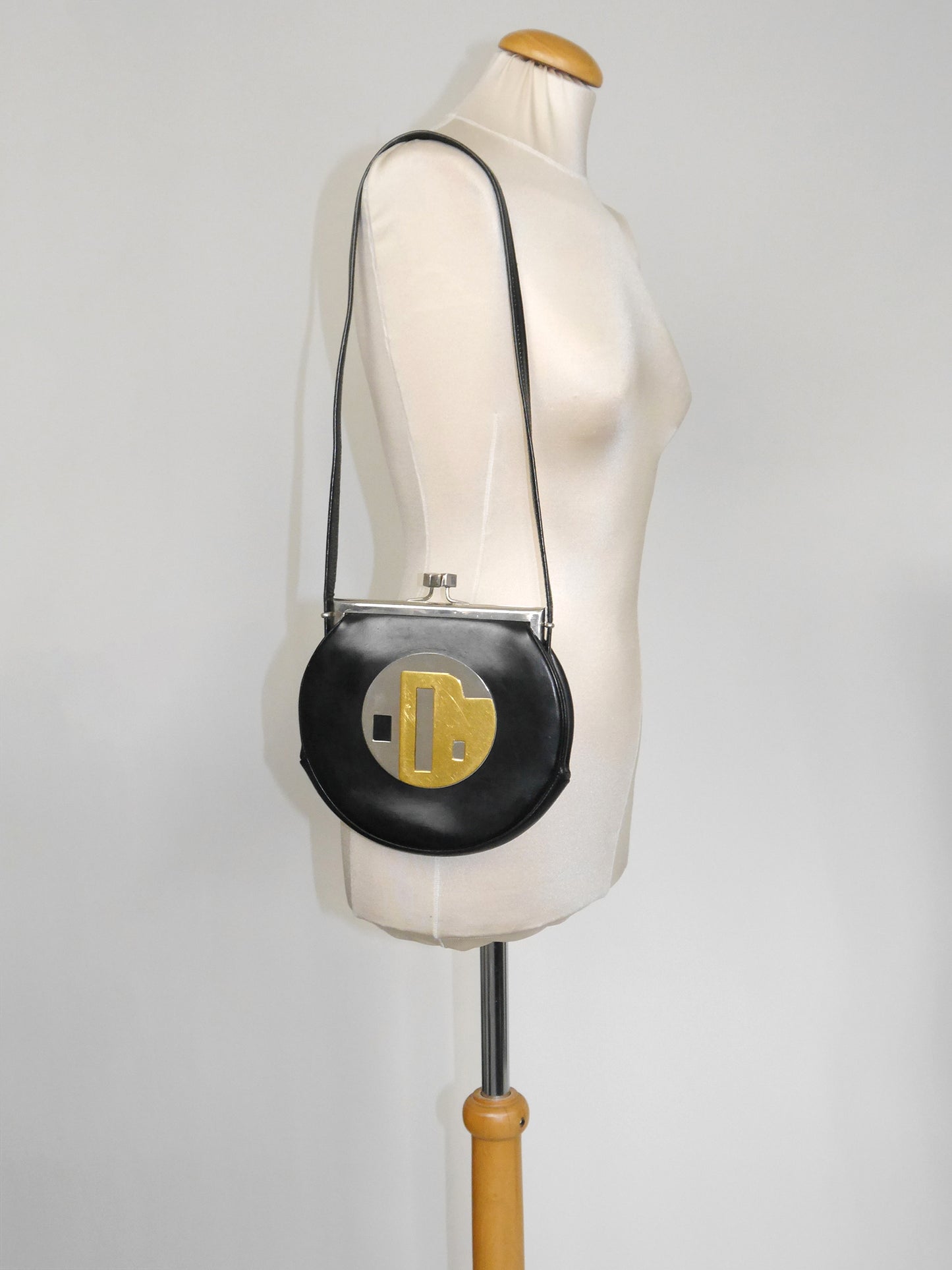 PIERRE CARDIN 1960s Vintage Collectible Space Age Handbag Shoulderbag