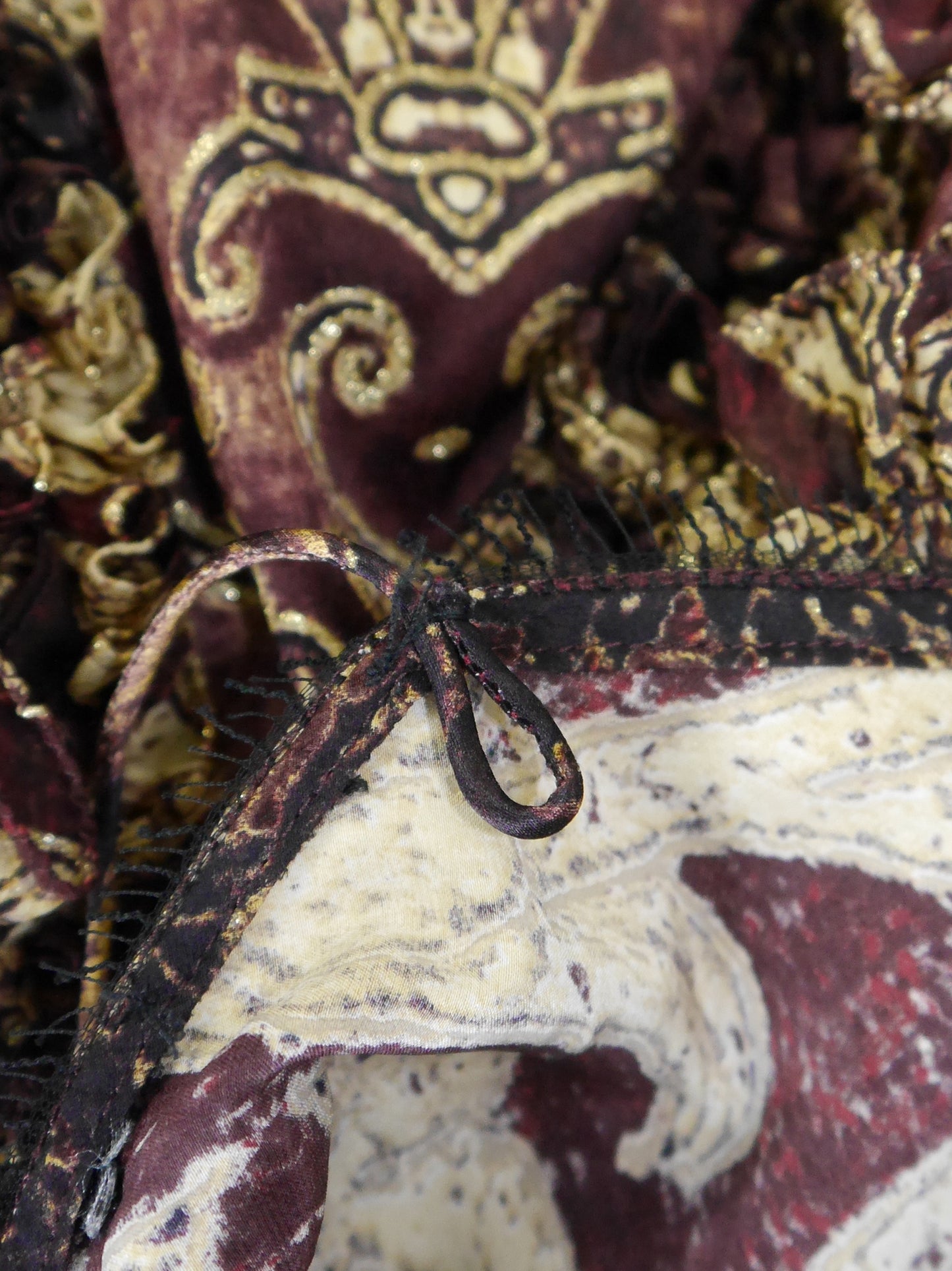 ROBERTO CAVALLI Fall 2004 Vintage Ruffled Silk Mini Slip Dress Size S