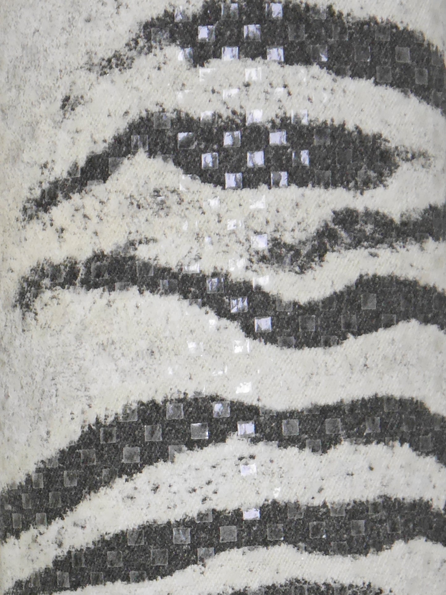 ROBERTO CAVALLI Spring 1999 Vintage Zebra Print Silk Jacket & Denim Pants Suit Size M