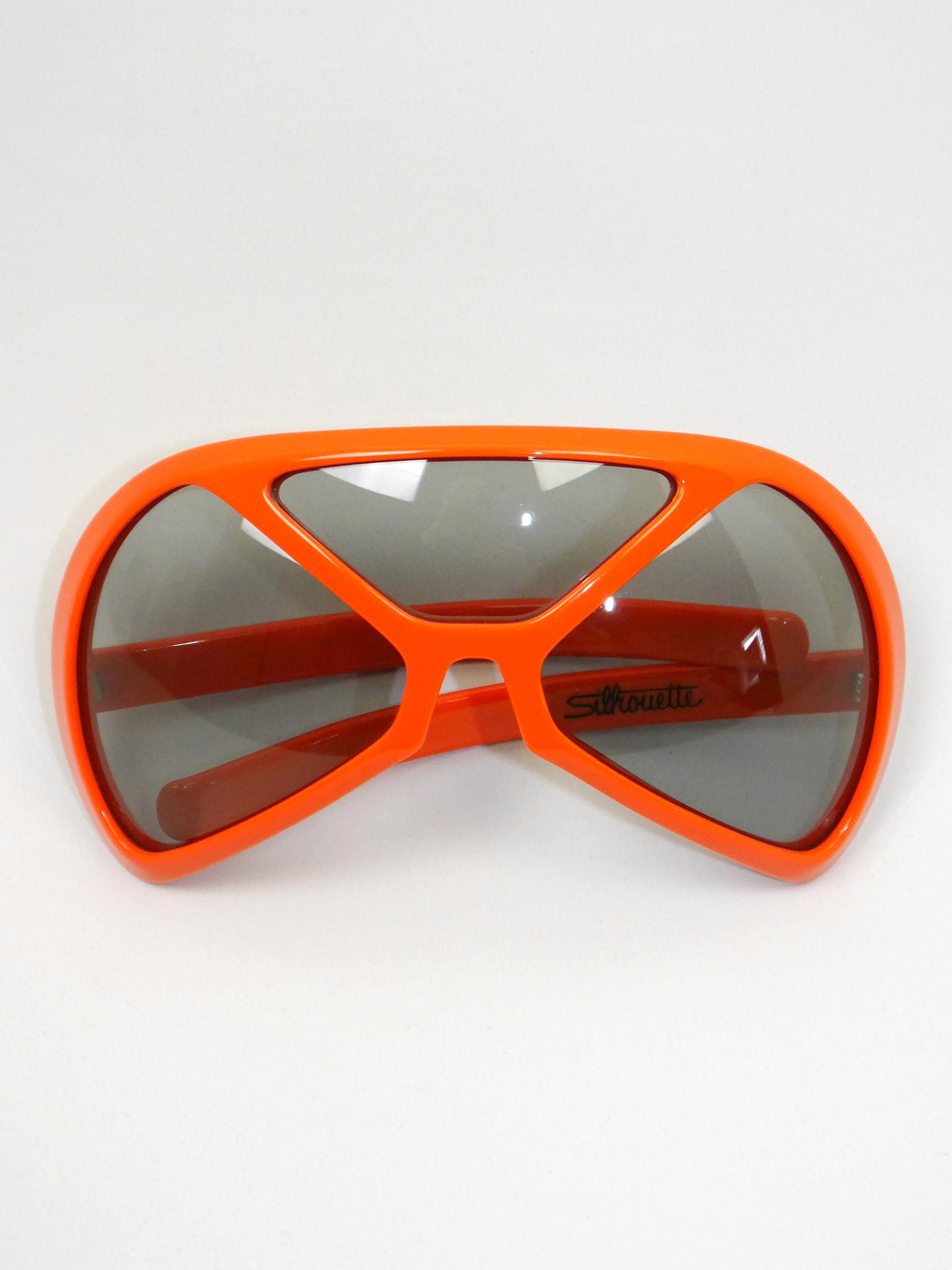 SILHOUETTE Futura 570 1970s Vintage Sunglasses Orange