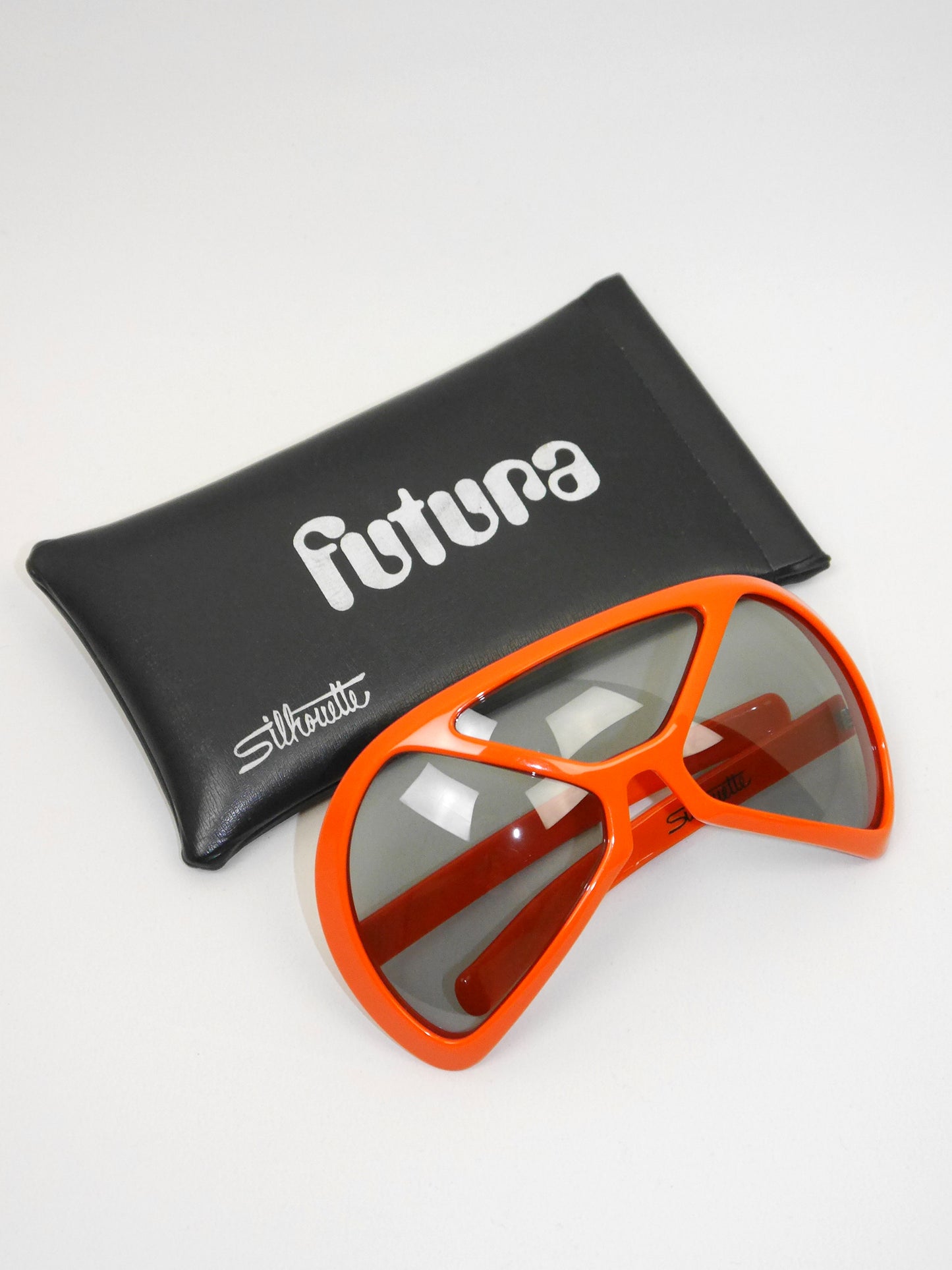 SILHOUETTE Futura 570 1970s Vintage Sunglasses Orange