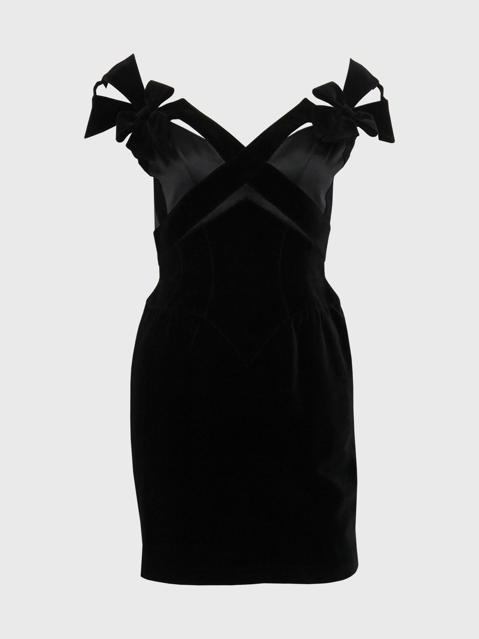 thierry mugler cocktail dress Black wrap crpe cocktail dress THIERRY MUGLER For Sale at 1stDibs