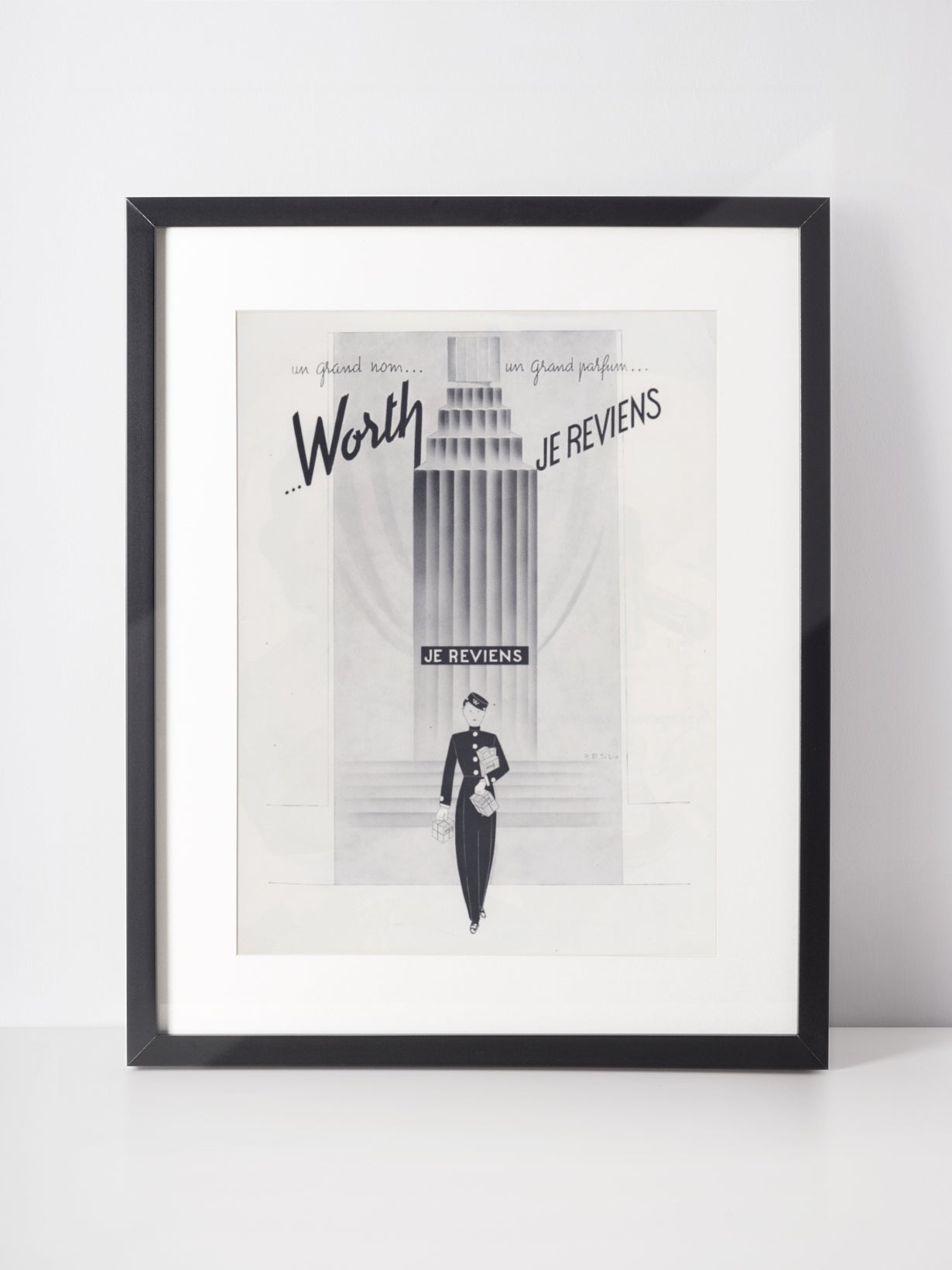 WORTH 1951 Vintage Advertisement 1950s Perfume Print Ad Fragrance Parfum